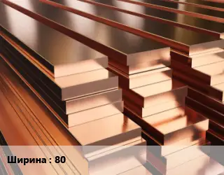 Полоса шина медная 80